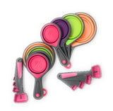 Silicone Collapsible Measuring Cups and Spoons SetsSilicone & BPA free Pink