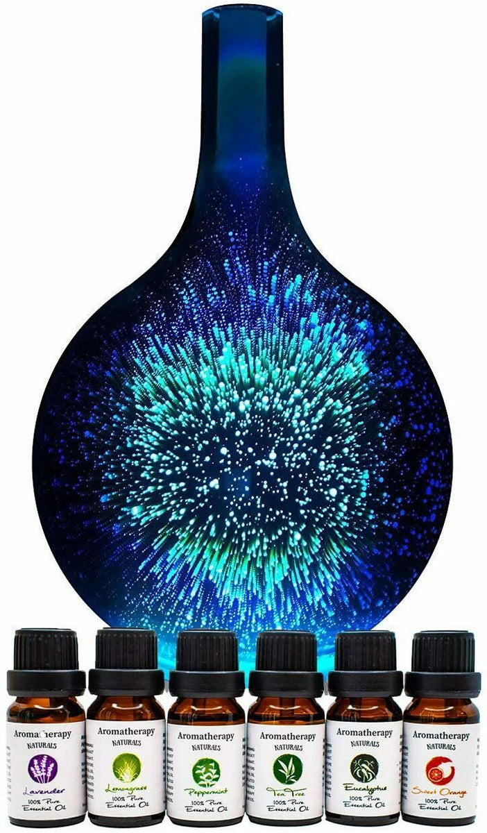 Ingeniuso Aromatherapy Essential Oil Diffuser 3D Glass Vase Cover with  Round Bottom Flask – ingeniuso