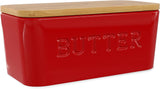 Ceramic Butter Dish with Lid for Countertop, Butter Keeper for Counter or Fridge