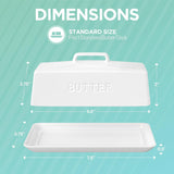 Ceramic Butter Dish with Lid for Countertop, Butter Keeper for Counter or Fridge