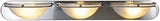 36 Inch Brushed Nickel Light Fixture with Alabaster Glass 3-Light Contemporary Bathroom Vanity Light