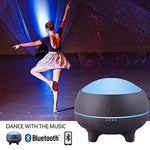 Ingeniuso Essential Oil Diffuser Humidifier with Bluetooth Speaker Dark Grain Wood Pure Aromatherapy