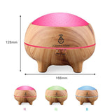 Essential Oil Diffuser with Bluetooth Speaker Light Wood Grain Aromatherapy