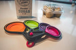 Silicone Collapsible Measuring Cups and Spoons SetsSilicone & BPA free Pink