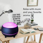 Essential Oil Diffuser Bluetooth Speaker Dark Grain Wood Pure Aromatherapy with Essential oil