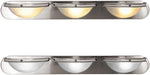 44 Inch Brushed Nickel Light Fixture with Alabaster Glass 3-Light Contemporary Bathroom Vanity Light