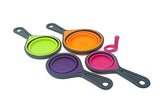 Silicone Collapsible Measuring Cups and Spoons SetsSilicone & BPA free Pink