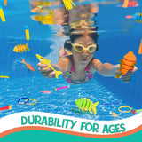 Ingeniuso Pool Diving Toys for Kids 38 PC Sinking Floating Diving Toys for Pool for Kids Encourage Underwater Swimming Lessons