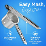 15oz Potato Ricer, Heavy Duty Stainless Steel Potato Masher and Ricer Kitchen Tool - Large