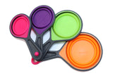 Silicone Collapsible Measuring Cups and Spoons SetsSilicone & BPA free Pink