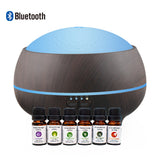 Essential Oil Diffuser Bluetooth Speaker Dark Grain Wood Pure Aromatherapy with Essential oil