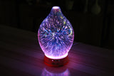 Ultrasonic 3D Glass Aromatherapy Diffuser Egg Shape