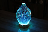 Ultrasonic 3D Glass Aromatherapy Diffuser Egg Shape