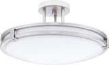 49 Inch Brushed Nickel Light Fixture with Alabaster Glass 3-Light Contemporary Bathroom Vanity Light
