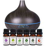 Ingeniuso Aroma Essential Oil Diffuser with oils Set Ultrasonic Cool Mist Aromatherapy with 