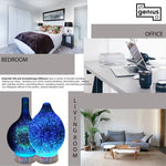 Aromatherapy Essential Oil Diffuser 3D Glass Vase Cover with Fish Kiss Flask