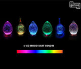 Fish Kiss Essential Oil Aromatherapy 6 Colorful LED Light Display Diffuser with a 3D Glass Vase Cover and a comforting Cool Mist