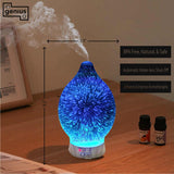 Aromatherapy Essential Oil Diffuser 3D Glass Vase Cover with Fish Kiss Flask