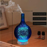 Aromatherapy Essential Oil Diffuser 3D Glass Vase Cover with Round Bottom Flask