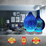 Aromatherapy Essential Oil Diffuser 3D Glass Vase Cover with Fish Kiss Flask