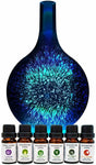 Aromatherapy Essential Oil Diffuser 3D Glass Vase Cover with Round Bottom Flask